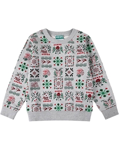 Детский свитшот, серый Kenzo