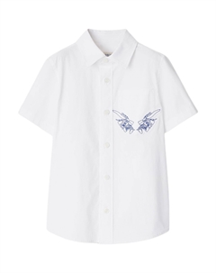 Детская рубашка, белый Burberry