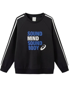 Спортивный свитшот для подростков, черный Asics