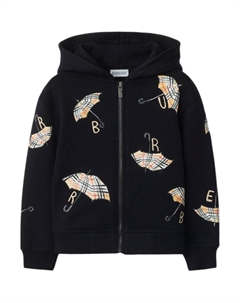 Детский свитшот, черный Burberry