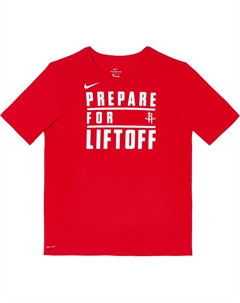 Футболка nba dri fit для подростков, красный Nike