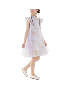 Платье для младших школьников, фиолетовый Disney