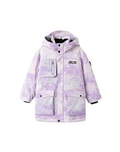 Фиолетовая пуховая куртка для подростков Asics