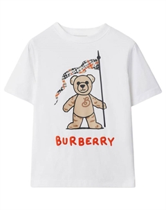 Детская футболка, белый Burberry