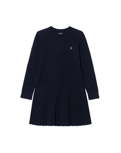 Платье SS24 темно-синее детское Polo ralph lauren