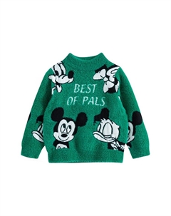 Детские свитера для дошкольников, зеленый Disney