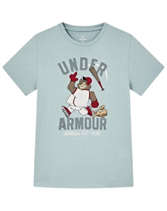 Футболка для младших школьников, синий Under armour