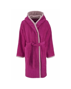 Мой домашний детский халат Timo, 1 шт., халат для девочек и мальчиков из 100% хлопка, с капюшоном, Beere My home