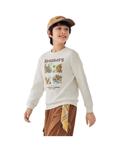 Унисекс свитшот, белый Skechers