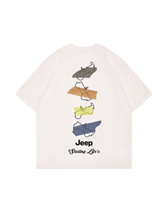 Футболка унисекс, белый Jeep