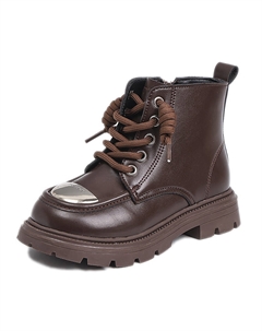 Детские кожаные сапоги Kids, коричневый Tonybear