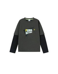 Детская футболка, серый Puma