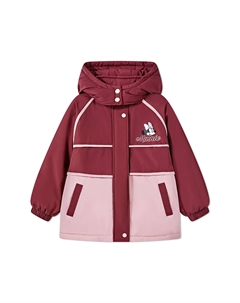 Детская утепленная куртка, темно-красный Disney