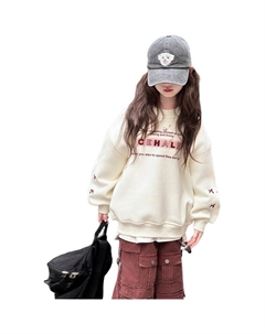 Свитшот для подростков весна-осень, бежевый Disney