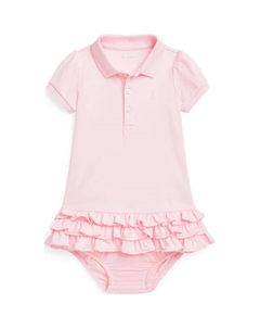 Платье SS25 розовое для малышей Polo ralph lauren