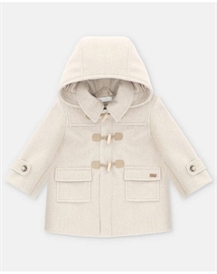 Детское полотняное пальто с капюшоном цвета камня Martin aranda