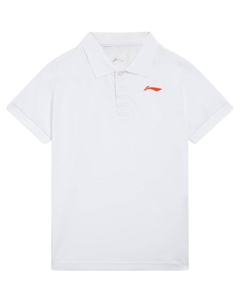 Поло белый для подростков Li-ning