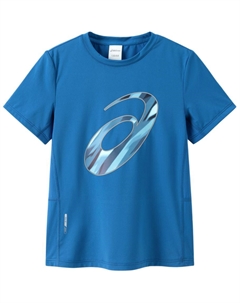 Футболка унисекс, синий Asics