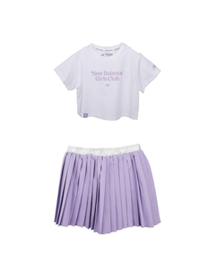 Детский комплект из юбки, фиолетовый New balance