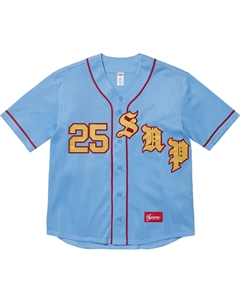 Старая английская бейсбольная майка, синий Supreme