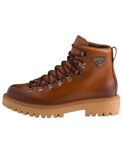 Короткие уличные ботинки 6 см мужские brown Prada