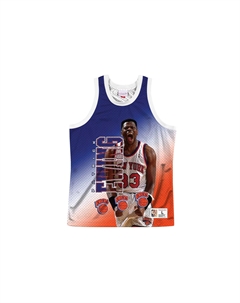 Синяя баскетбольная майка Men's Blue Mitchell ness