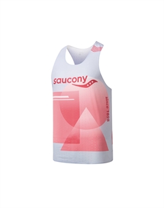 Мужской беговой топ Geometric Pink Set Saucony