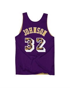 Баскетбольная майка Unisex Purple Mitchell ness