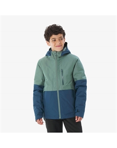 Детская куртка 3-в-1, размер 122-170, теплая, походная - MH500 зелено-синяя Quechua