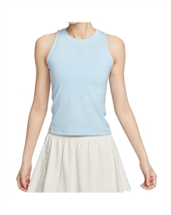 Теннисный топ Court Advantage женский, синий Nike