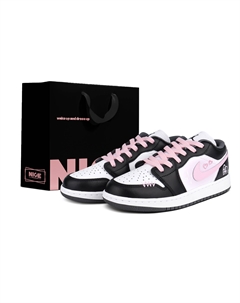 Кроссовки Air 1 Low top женские black pink Jordan