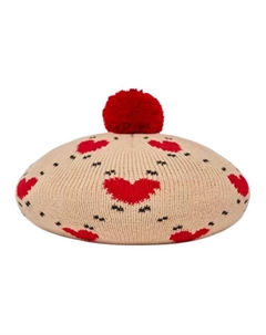 Акриловый берет Kids' Beige Yellow Mlb kids