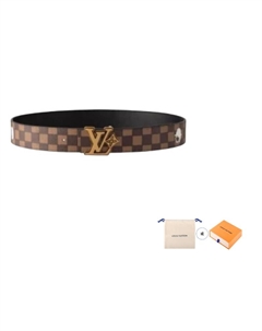 Кожаный ремень Unisex Brown/Black Louis vuitton