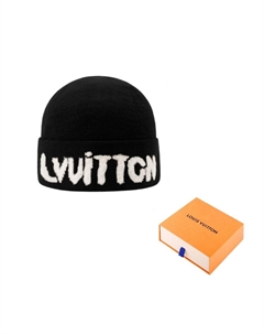 Шерстяная шапка-бини Men's Black Louis vuitton