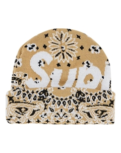 Шапка Bandana Big Logo Beanie 'Tan' Supreme