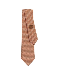 Мужские галстуки Mulberry Silk Orange HERMES Hermès