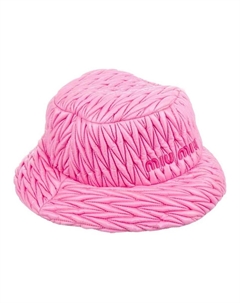 Нейлоновая, хлопковая панама унисекс pink Miu miu