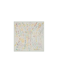 Шелковый шарф Beige HERMES Hermès