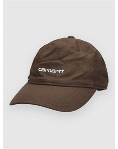 Бейсболка Canvas Script Cap, liberica/air sky Carhartt wip