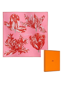 HERMES Шелковый шарф Pink Hermès