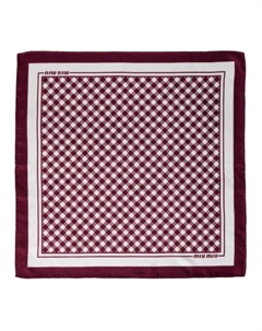 Шелковый шарф Women's Red Miu miu