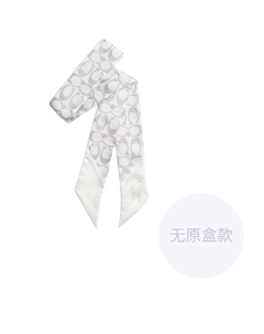 Шелковый шарф женский белый Coach