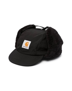 Хлопковая кепка-траппер мужская black Carhartt wip