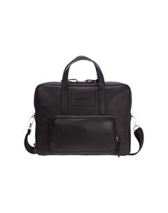 Кожаный портфель мужской черный Emporio armani