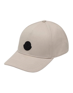 Хлопковая бейсболка женская бежевая Moncler