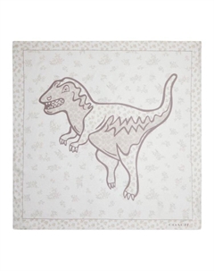 Шелковый шарф женский белый Coach