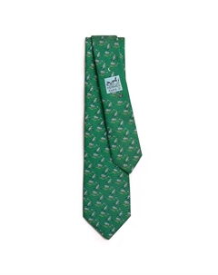 HERMES Мужские галстуки Mulberry Silk Green Hermès