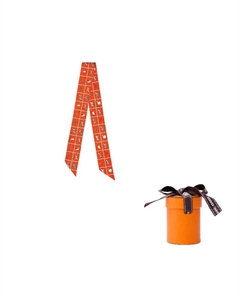 Шелковый шарф Vermilion HERMES Hermès