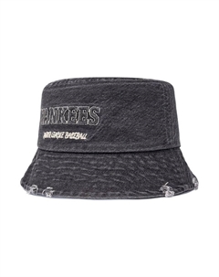 Хлопковая панама унисекс серый Mlb