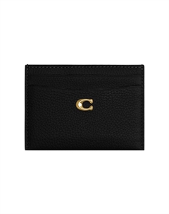 Картхолдер из зерненой кожи для женщин Black Coach